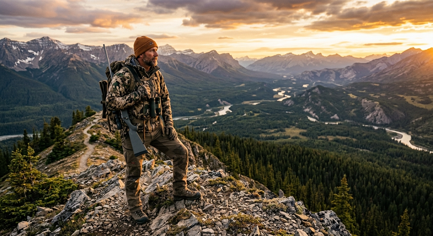 Nicky Hoffman on a mountain ridge